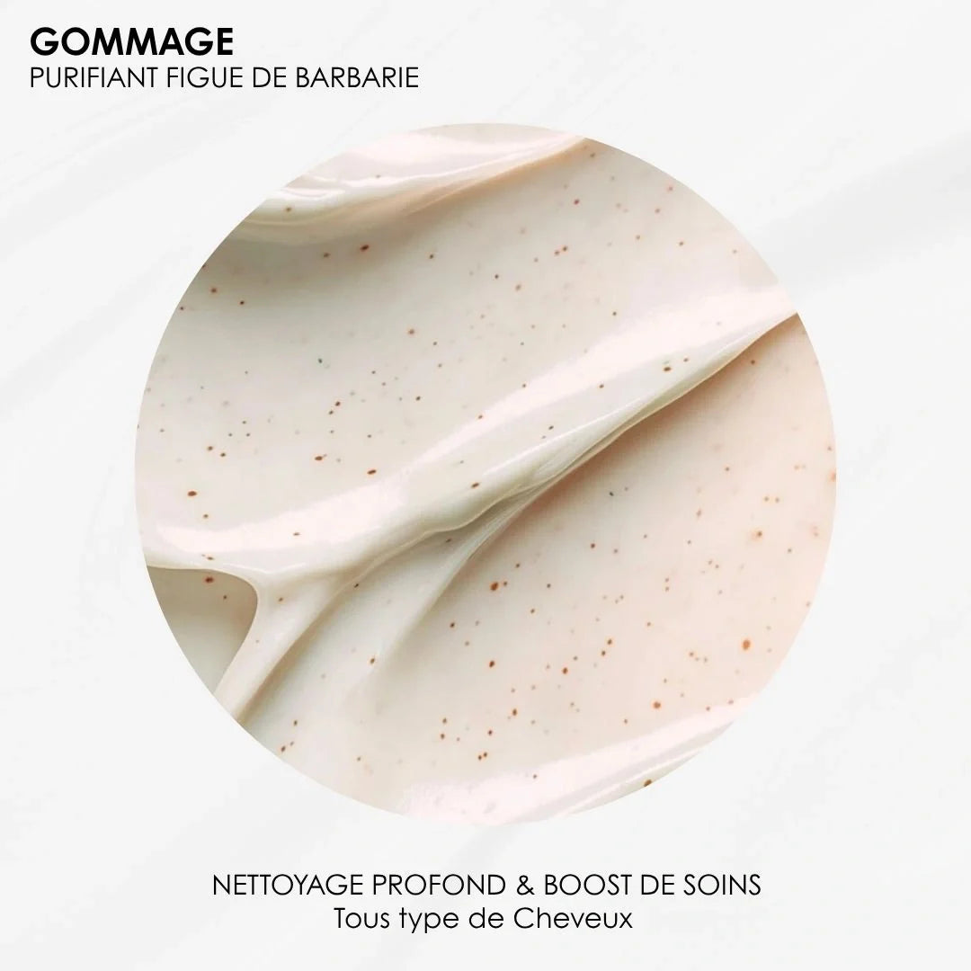 Gommage purifiant Figue de Barbarie & Kératine – Sébo-régulation & Hydratation