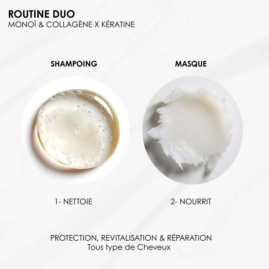 Routine duo Monoï & Collagène – Protection & Revitalisation
