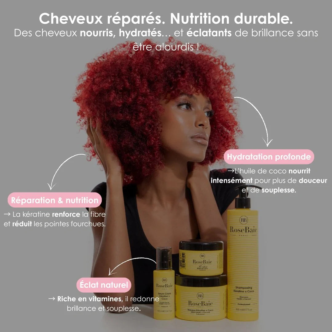Routine complète Coco & kératine - Nutrition & Hydratation