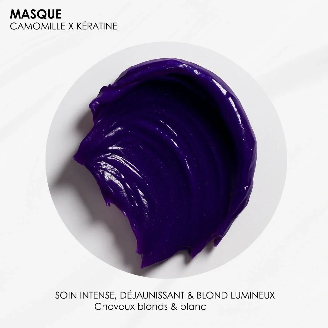 Masque Violet  - Anti-reflets pour cheveux blond & blanc
