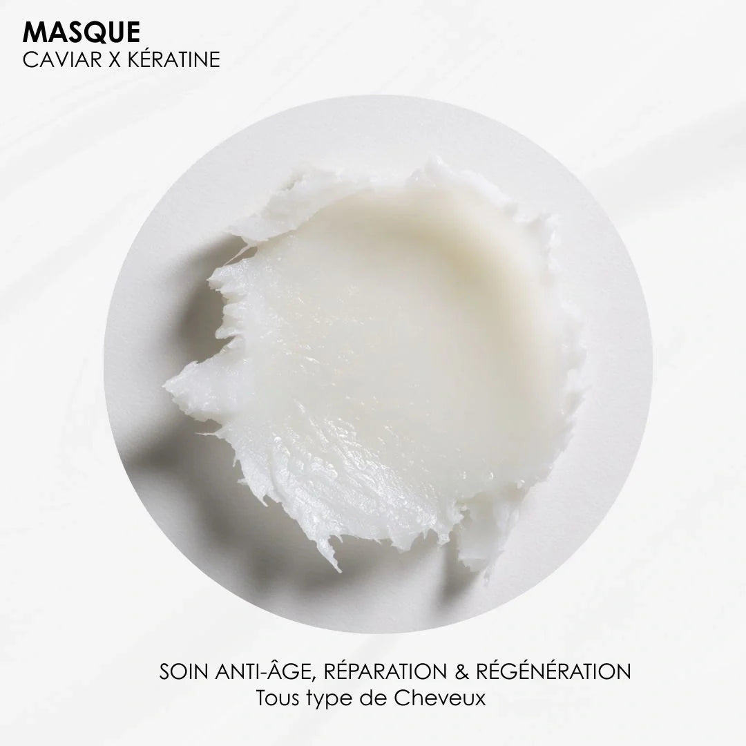 Masque Premium duo Caviar & Kératine - Anti-âge, réparation intense