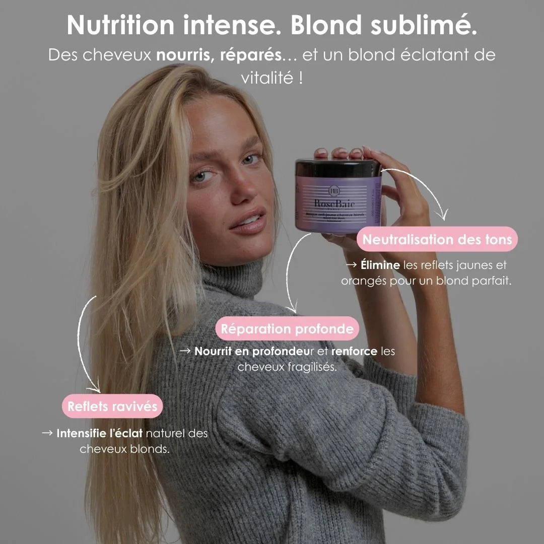 Masque Violet  - Anti-reflets pour cheveux blond & blanc
