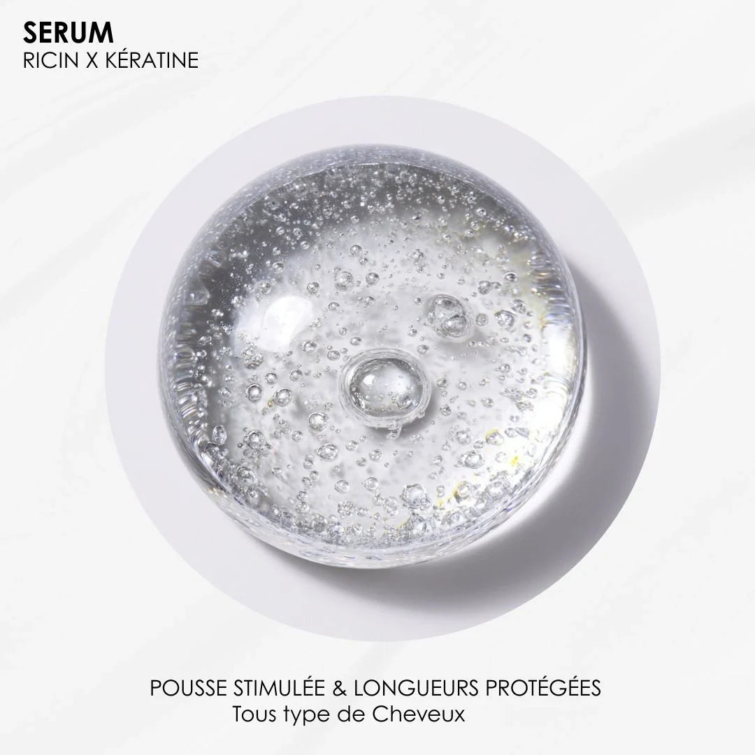 Sérum Ricin & Kératine – Pousse & Hydratation