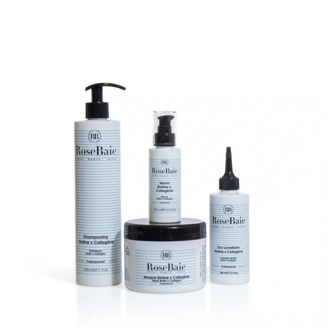 Routine Reconstruction Biotine & Collagène – Cheveux Cassants & Fragilisés