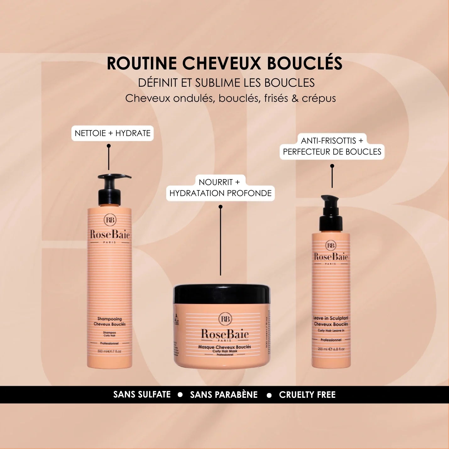 Shampoing spécial cheveux Bouclés - Hydratation & Définition