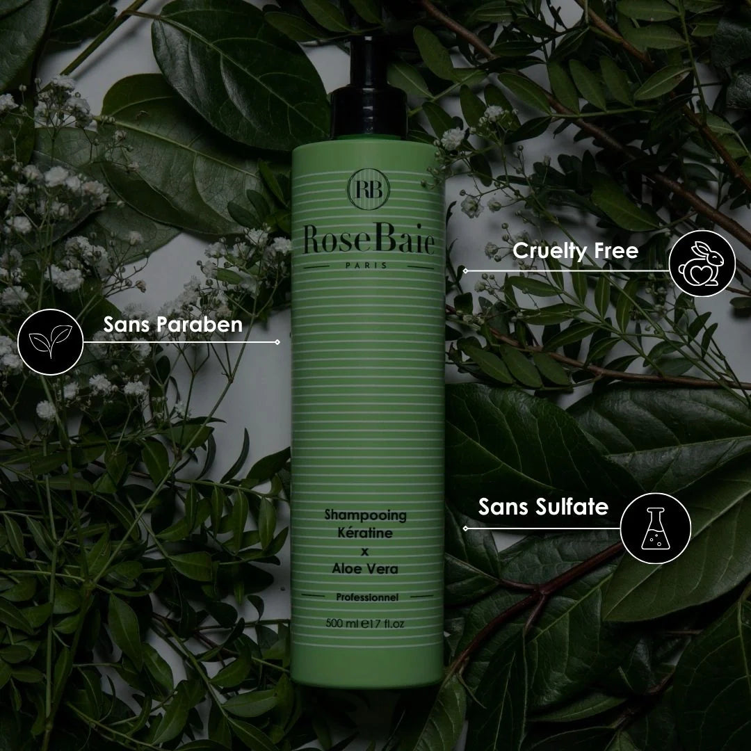 Duo shampoings Aloe vera & Kératine – Purification & Hydratation