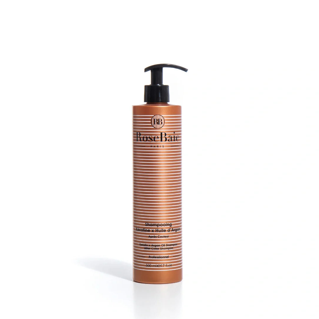 Shampoing Argan & Kératine  - Protection des cheveux colorés et méchés, antioxydant
