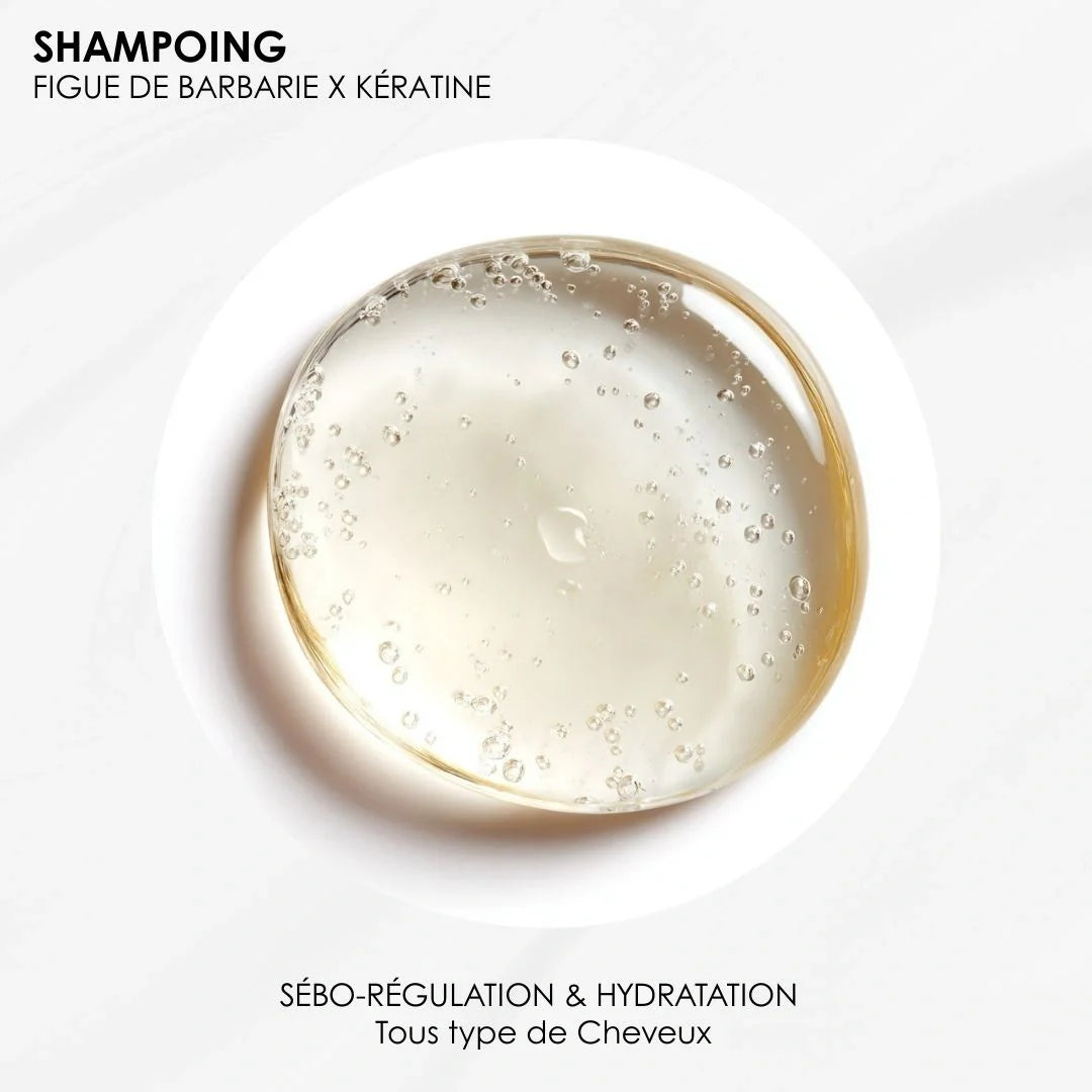 Duo shampoings Figue de Barbarie & Kératine - Sébo-régulation & Hydratation